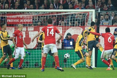Bayern 3-1 Arsenal Thiago goal 63
