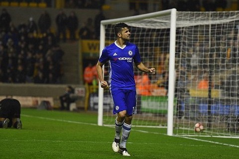 Wolves 0-1 Chelsea Costa goal 89