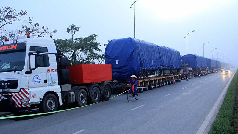 Tàu đường sắt Cát Linh - Hà Đông về đến Hà Nội đêm qua