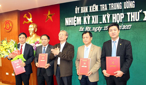 Điều động, bổ nhiệm nhân sự cơ quan UB Kiểm tra TƯ