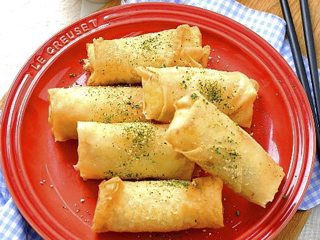 Mách mẹ cách làm nem phô mai khoai lang khiến bé mê tít