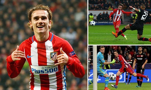 Griezmann nhảy múa, Atletico vùi dập Leverkusen