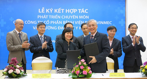 Vinmec, ĐH Y hợp tác nghiên cứu khoa học, đào tạo nhân lực