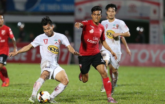 Long An 0-2 HAGL Văn Thanh goal 90+4