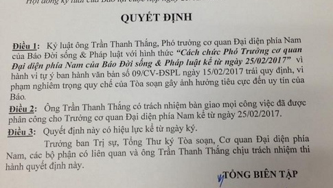 Đề nghị thu Thẻ nhà báo người gửi CV cho ông Đoàn Ngọc Hải