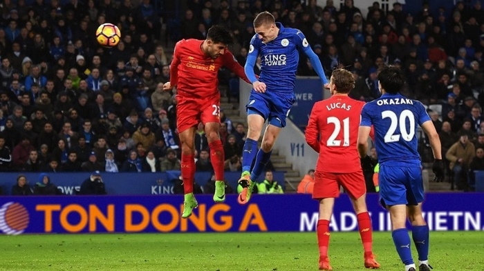 Vardy lập cú đúp, Leicester vùi dập Liverpool