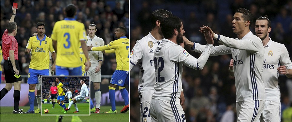 Bale bị đuổi, Ronaldo giúp Real thoát thua phút cuối