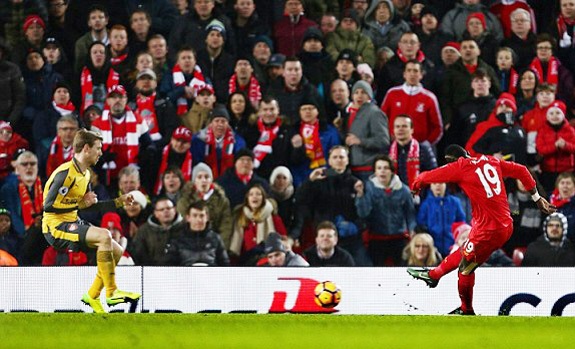 Video bàn thắng Liverpool 3-1 Arsenal