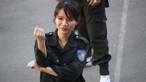 'Đóa hồng thép' của Cảnh sát cơ động Hà Nội
