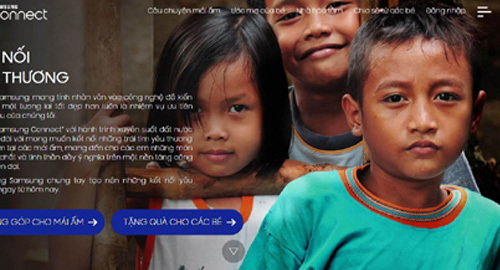 Samsung Connect nối yêu thương đến trẻ em nghèo Điện Biên