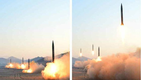 Xem Triều Tiên diễn tập phóng tên lửa đạn đạo