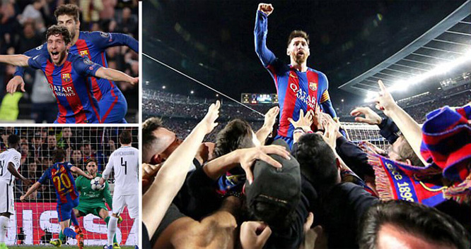 Đè bẹp PSG, Barca ngược dòng ngoạn mục vào tứ kết