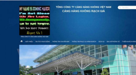 Website hàng loạt sân bay bị đánh sập