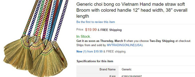 Thứ bỏ xó nhà ở Việt Nam bán đắt gấp 10 lần trên Amazon