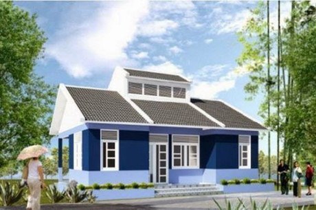 Nhà “cấp 4”... kiểu biệt thự với 200 triệu đồng