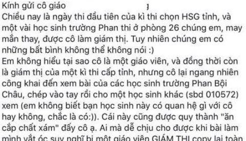 Vụ giáo viên chép hộ bài cho thí sinh: Thêm giám thị bị đình chỉ