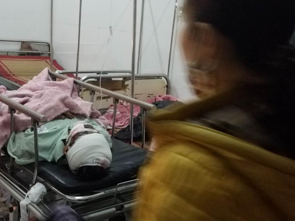 Hai bố con tử vong vụ xe đón dâu va xe tải