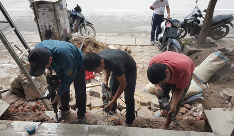 xây bậc tam cấp