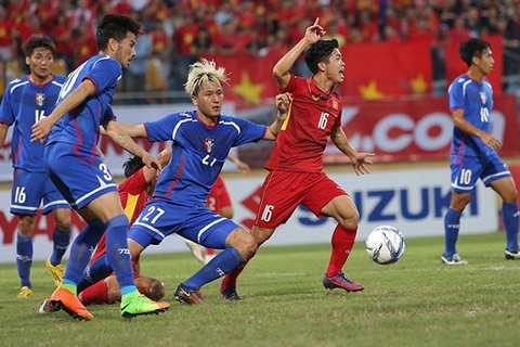 Việt Nam 0-0 Đài Bắc Trung Hoa phút 88