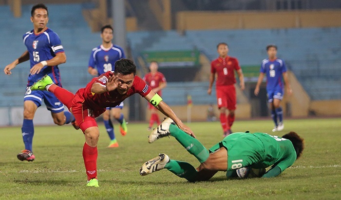Việt Nam 0-0 Đài Bắc Trung Hoa phút 84