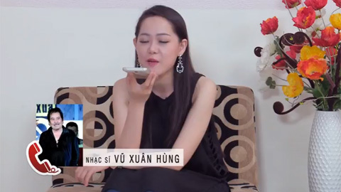 Thí sinh Minh Ngọc gọi điện cho nhạc sỹ NS Vũ Xuân Hùng