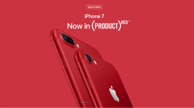 Cổ phiếu Apple tăng cao kỷ lục sau khi ra mắt iPhone 7/7 Plus màu đỏ