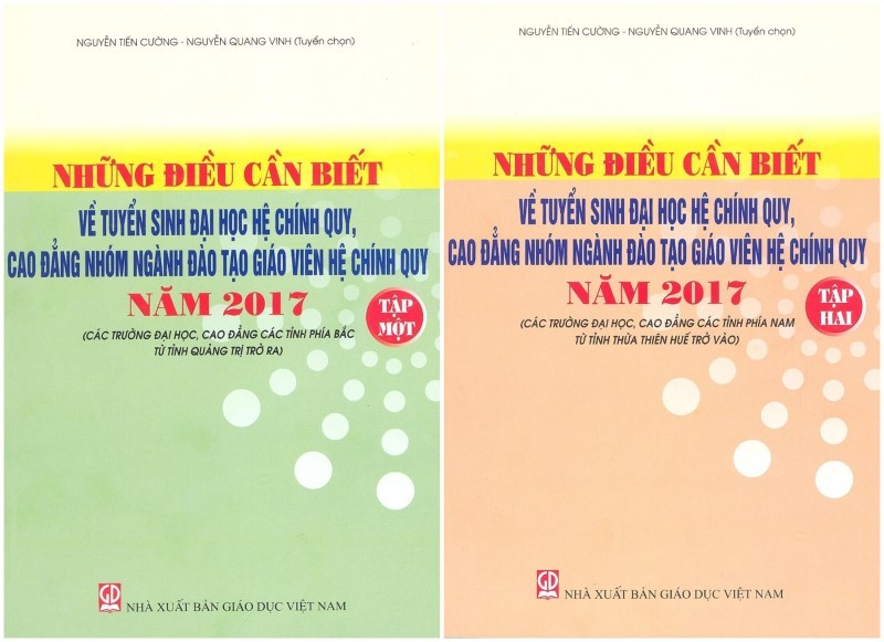 Phát hành 2 tập sách Những điều cần biết về tuyển sinh đại học 2017