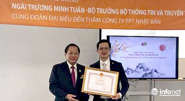 Bộ trưởng Trương Minh Tuấn thăm công ty FPT Nhật Bản