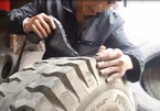Hiểm họa từ chiêu “mông má” lốp xe cũ
