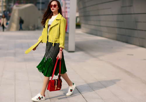 Sella Trương cực chất với cách phối đồ màu sắc