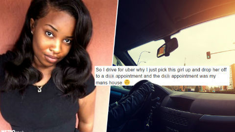 Nữ tài xế Uber phát hiện bạn trai lén lút cặp bồ nhờ khách đi xe