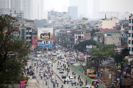 Hà Nội xây đường trên cao trục Trường Chinh