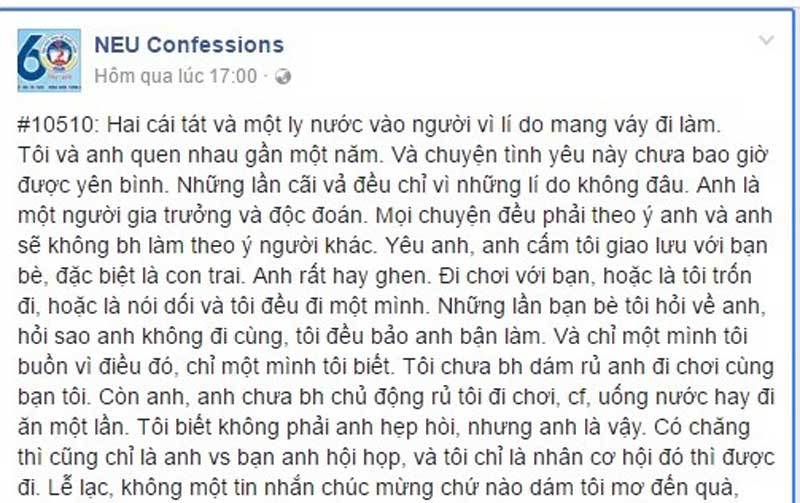 Cô gái bị bạn trai tát 2 cái đau điếng vì mặc váy đi làm