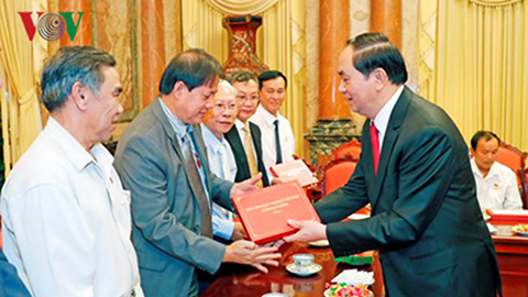 Chủ tịch nước tiếp đại biểu cựu cán bộ Điệp báo An ninh T4