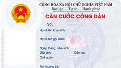 Bộ Công an công bố 21 thủ tục cấp, đổi thẻ Căn cước công dân