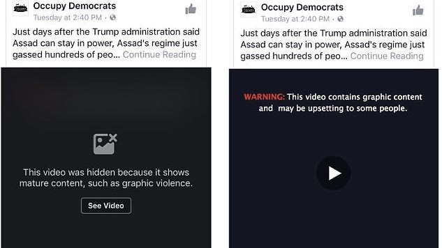 Facebook kích hoạt chế độ chặn video nhạy cảm
