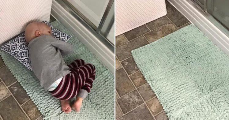 Cậu bé ung thư nằm trên thảm chùi chân, chờ mẹ tắm rồi ra đi mãi mãi