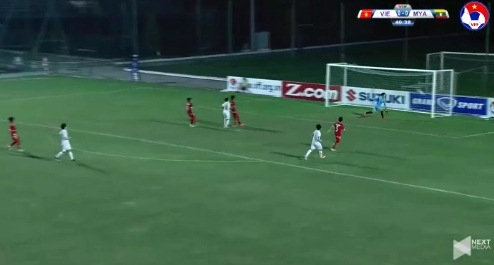 Nữ Việt Nam 0-0 Nữ Myanmar phút thứ 41