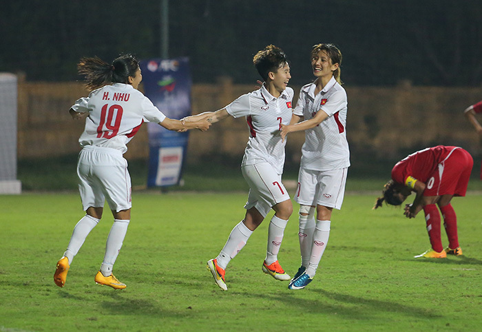 Hạ Myanmar, tuyển nữ Việt Nam đoạt vé dự VCK Asian Cup 2018