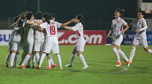 Video bàn thắng nữ Việt Nam 2-0 nữ Myanmar