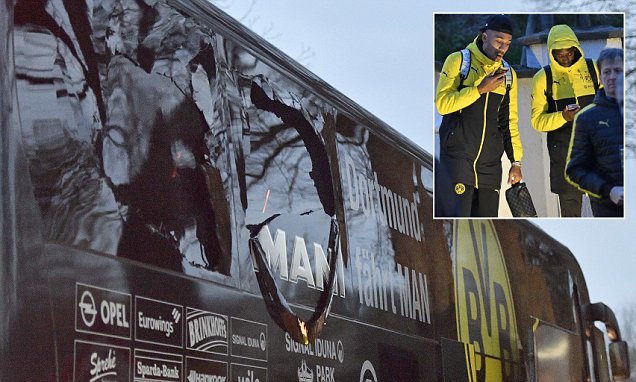 Ba quả bom phát nổ, cầu thủ Dortmund đi cấp cứu