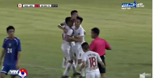 U19 HAGL 1-0 U19 Đài Loan Tiến Đạt mở tỷ số phút 25