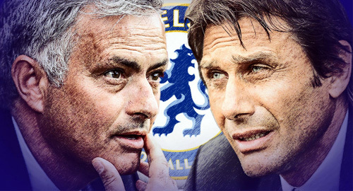 Quay chậm biểu cảm khó đỡ của HLV Mourinho và Conte