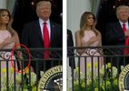 Vợ ông Trump nhắc khéo chồng tư thế hát quốc ca