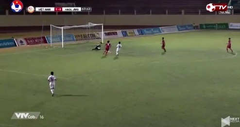 U19 Việt Nam 1-0 U19 HAGL phút 18 Văn Nam