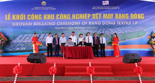 Khởi công xây dựng Khu công nghiệp Dệt may Rạng Đông