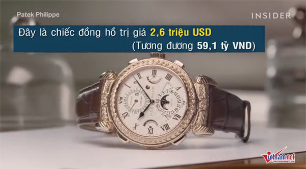 Chiếc đồng hồ giá gần 60 tỷ đồng