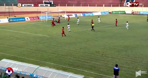 U19 HAGL 0-0 U19 Myanmar phút 11