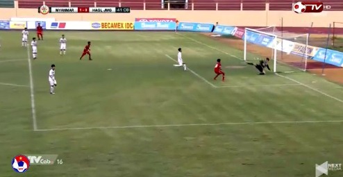 U19 HAGL 0-0 U19 Myanmar phút 41