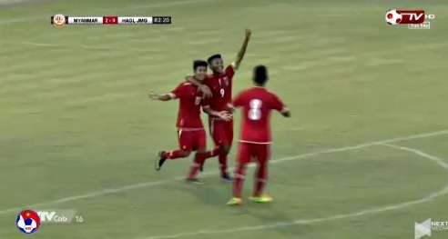 U19 HAGL 0-3 U19 Myanmar phút 84